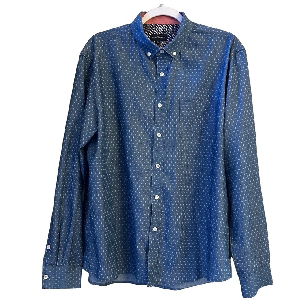 Rue Saint Patrick Button-Up Shirt/XLarge